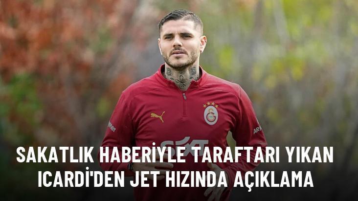 Sakatlık haberiyle taraftarı yıkan Icardi’den jet hızında açıklama