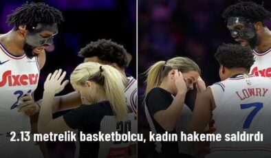 2.13 metrelik basketbolcu, kadın hakeme saldırdı