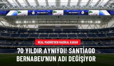 70 yıldır aynıydı! Santiago Bernabeu’nun adı değişiyor