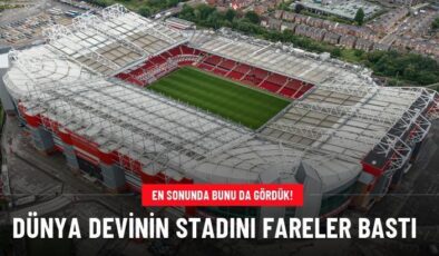 Dünya devinin stadını fareler bastı