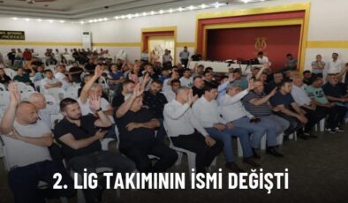 2. Lig takımının ismi değişti